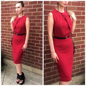 ASOS MIDI Lipstick 💄 Red Cocktail Dress